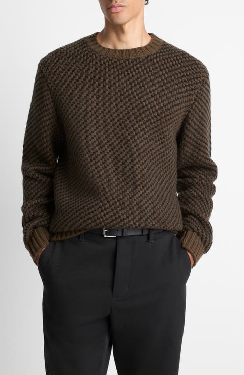 Bird's Eye Wool & Cashmere Sweater