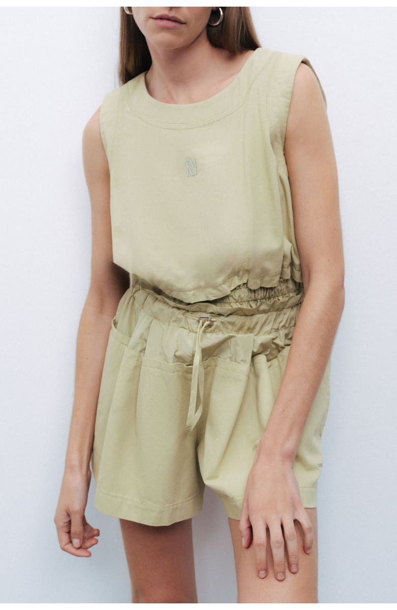 Nocturne Crop Top with Printed Detail, Main, color, 