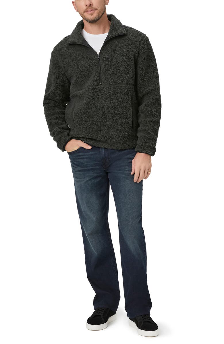 PAIGE Horton Textured Fleece Half Zip Pullover, Alternate, color,