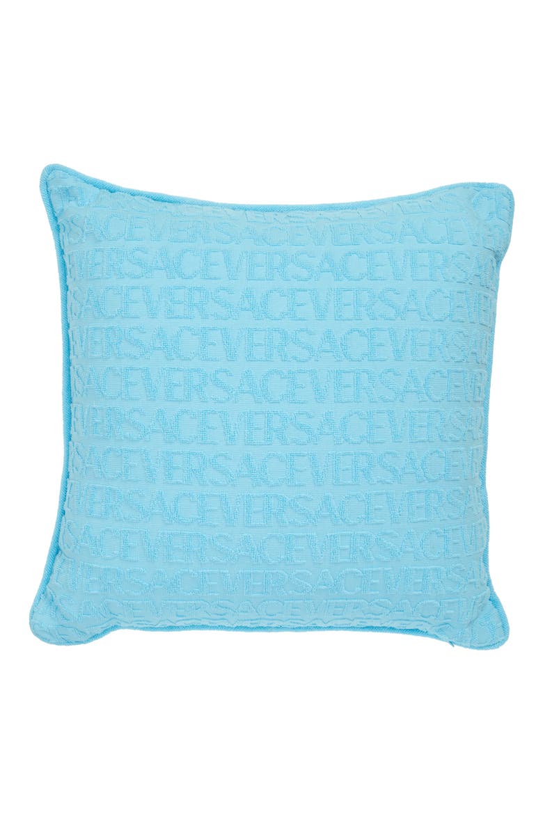 Seashell Baroque Double Face Accent Pillow, Alternate, color, AZUR
