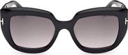 TOM FORD Saltzman 53mm Gradient Butterfly Sunglasses
