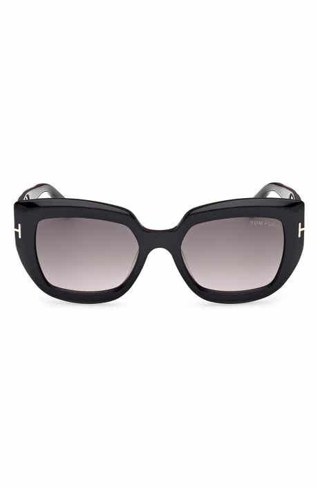TOM FORD Saltzman 53mm Gradient Butterfly Sunglasses