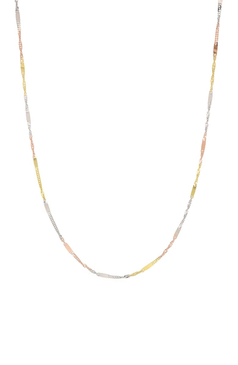 Bony Levy 14K Gold Tri-Tone Twisted Chain Necklace, Main, color, 