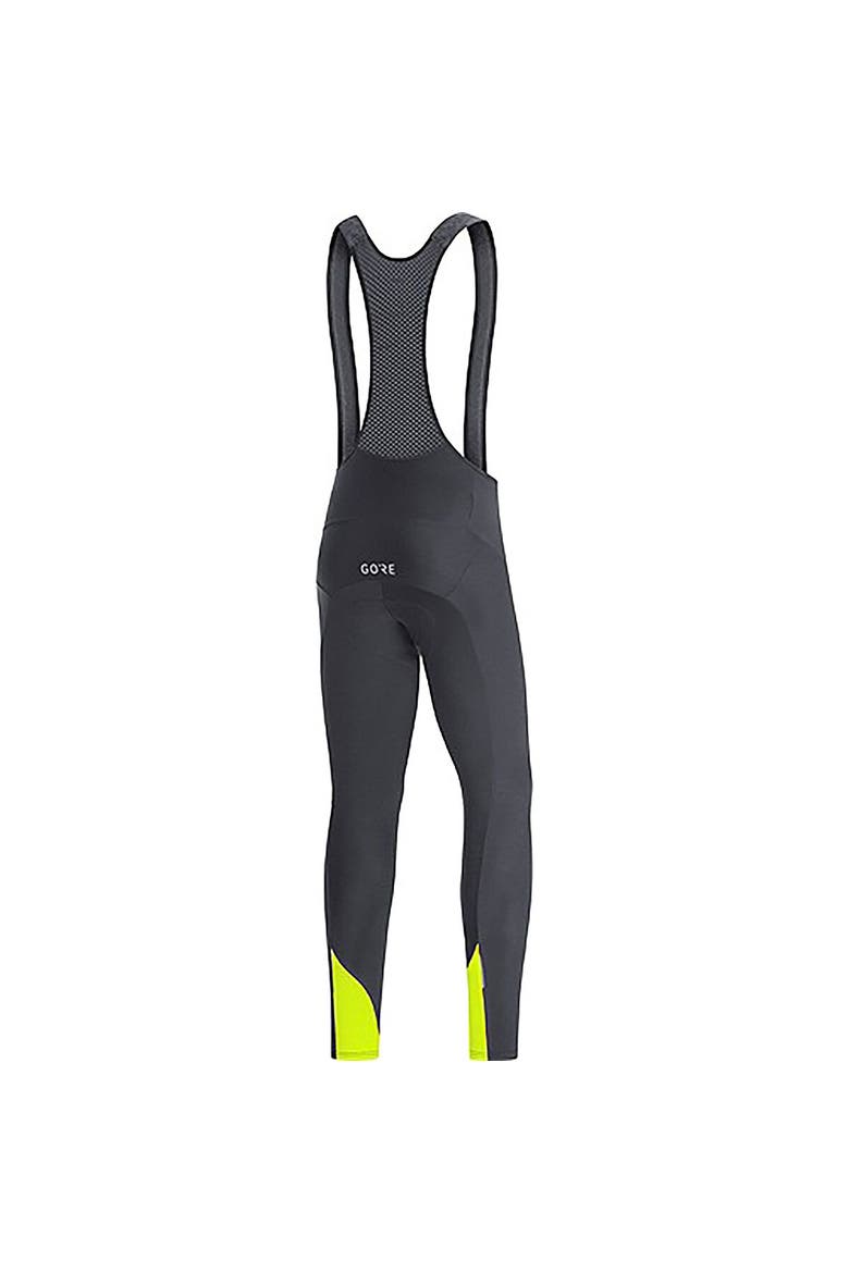 C3 Thermo Bib Tights+ - Men's, Alternate, color, Black/Neon Yellow