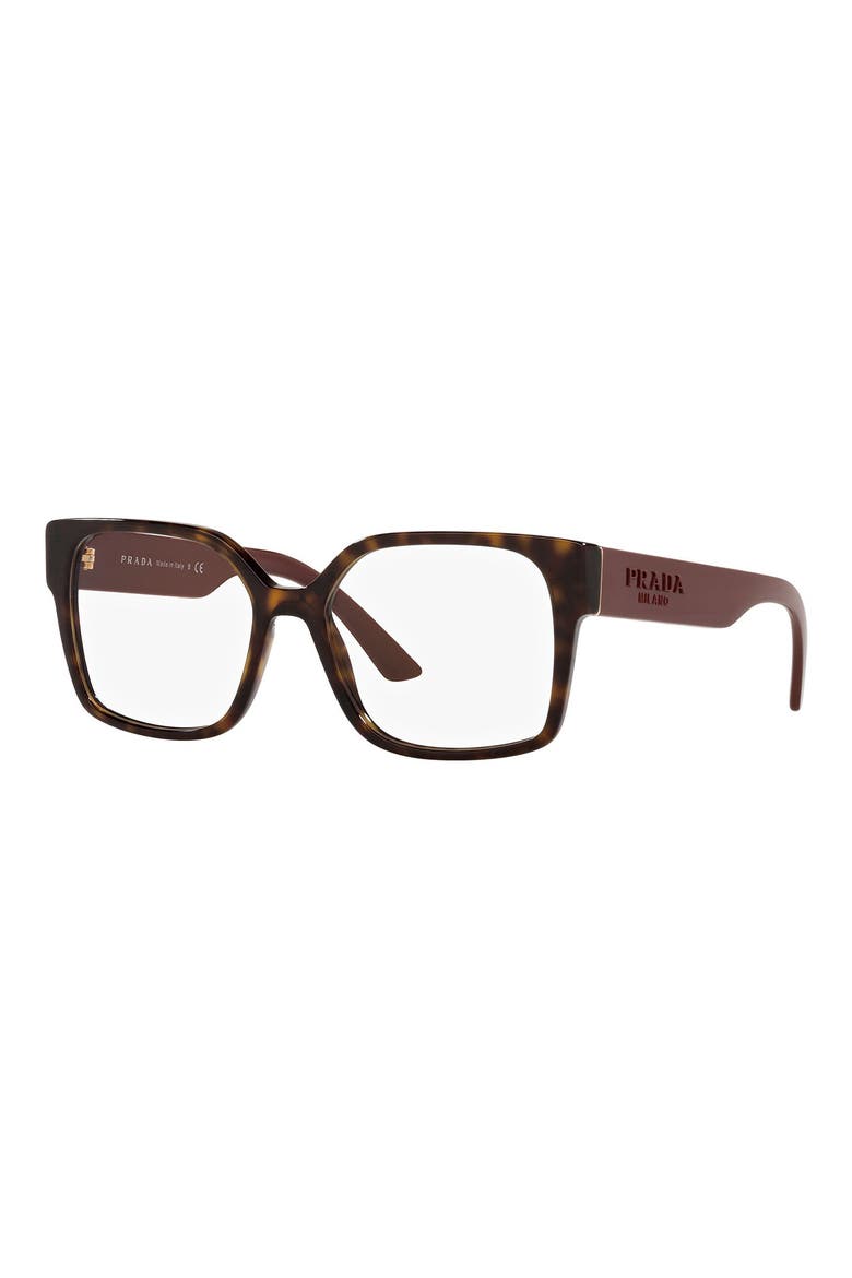 52mm Optical Glasses, Alternate, color, DARK HAVANA/DEMO LENS