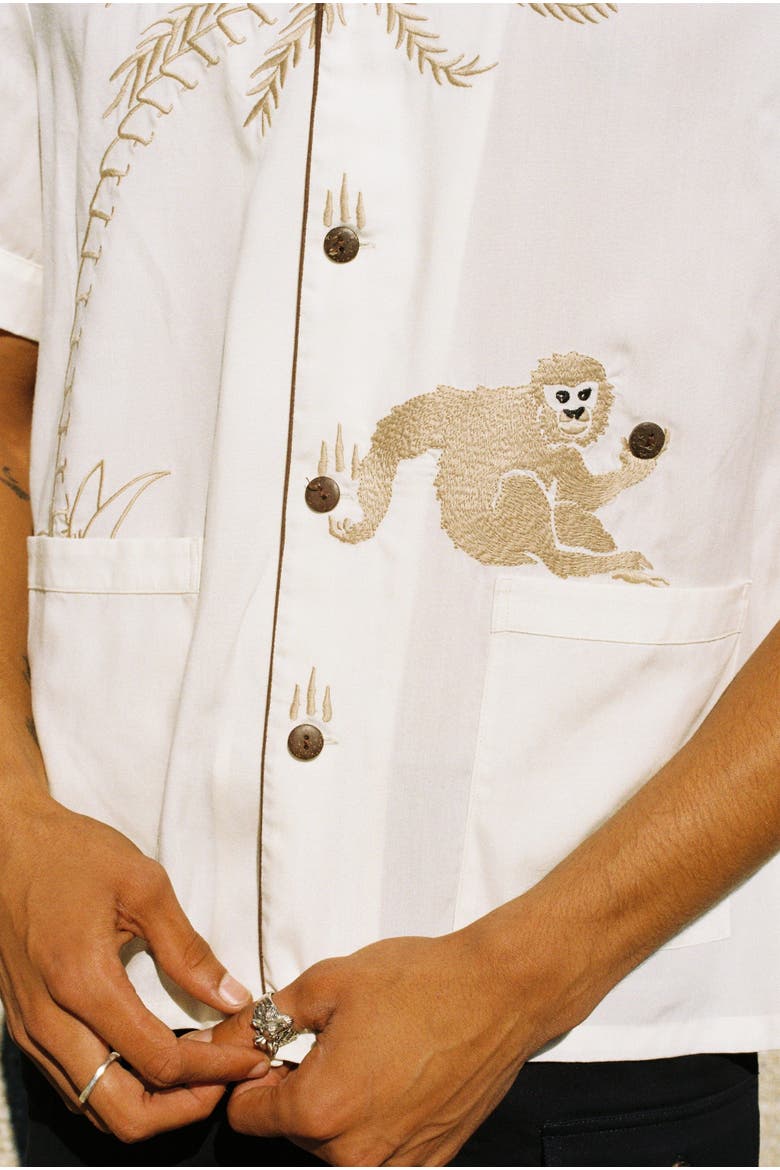 Monkey Business Top, Alternate, color, Vanilla