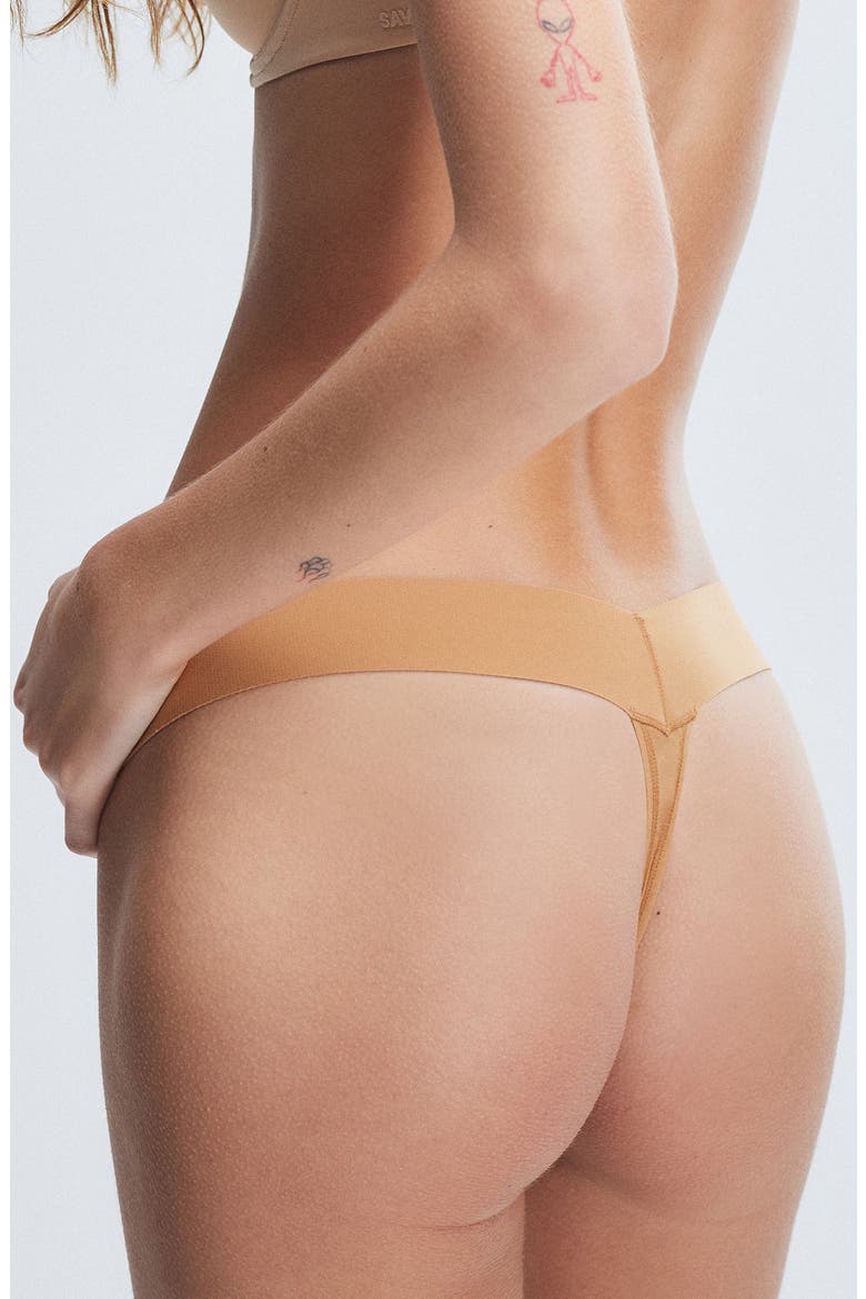 Soft 'N Savage Thong, Alternate, color, SWEET LATTE NUDE