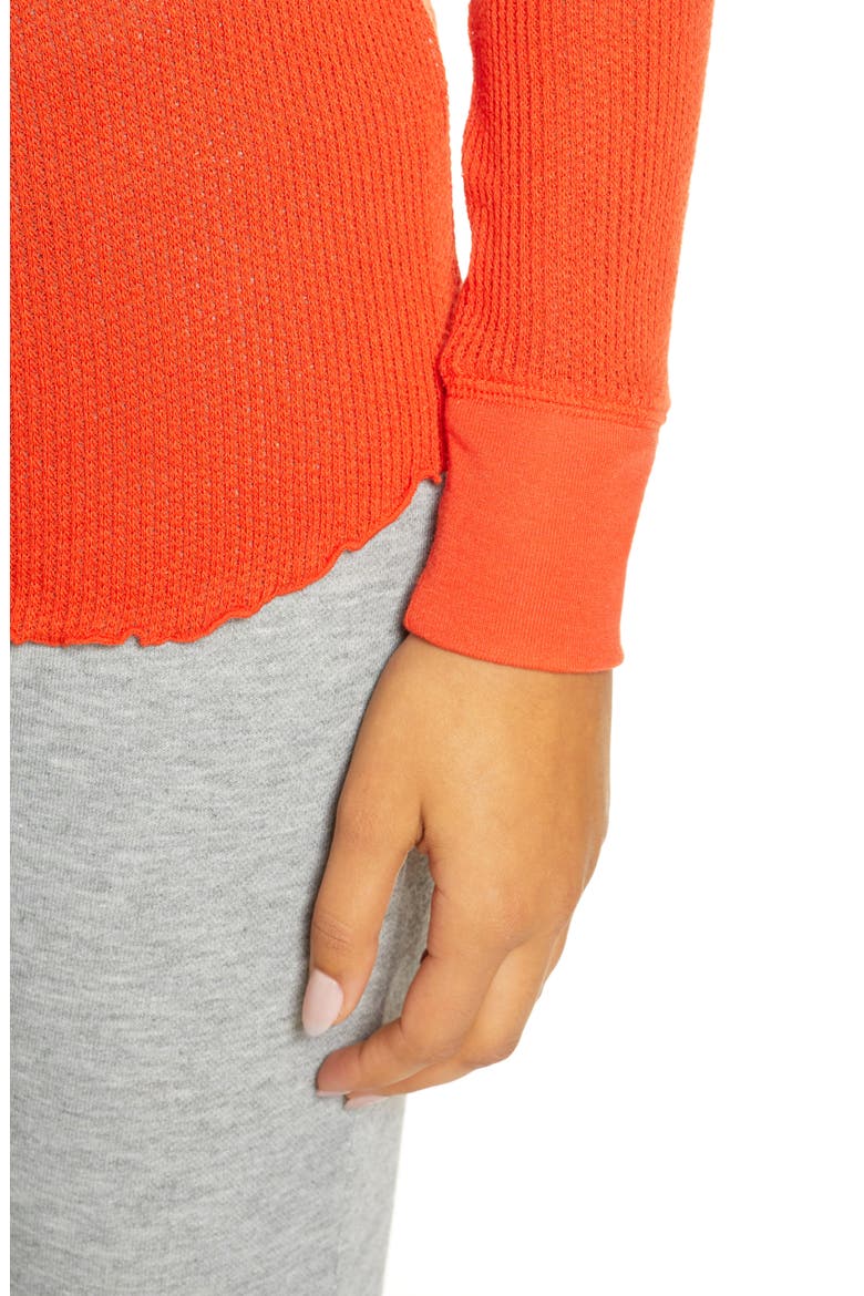Thermal Long Sleeve Tee, Alternate, color, RED FIERY