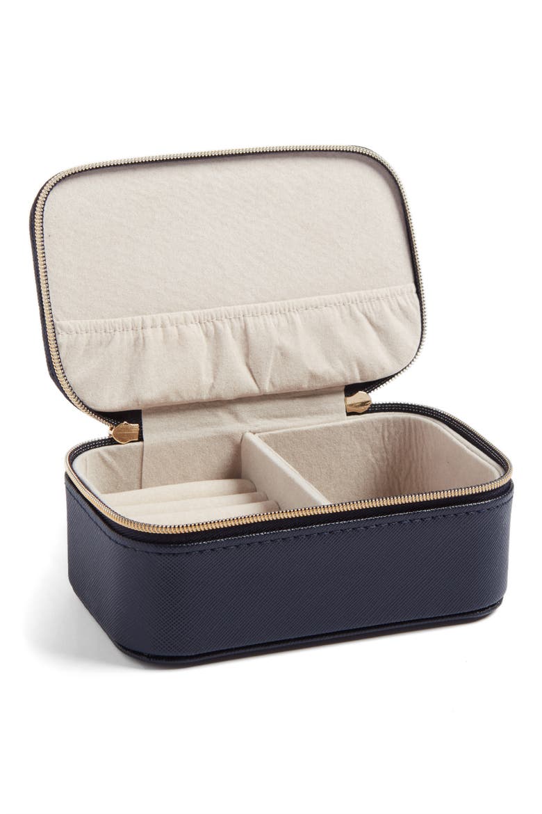 Mini Jewelry Box, Alternate, color, NAVY