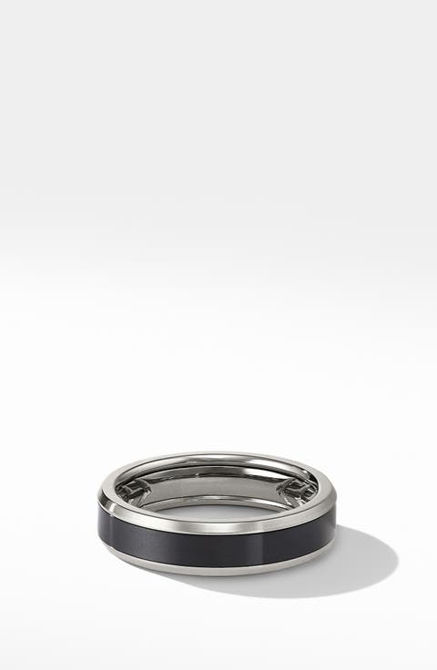 Beveled Titanium Band Ring