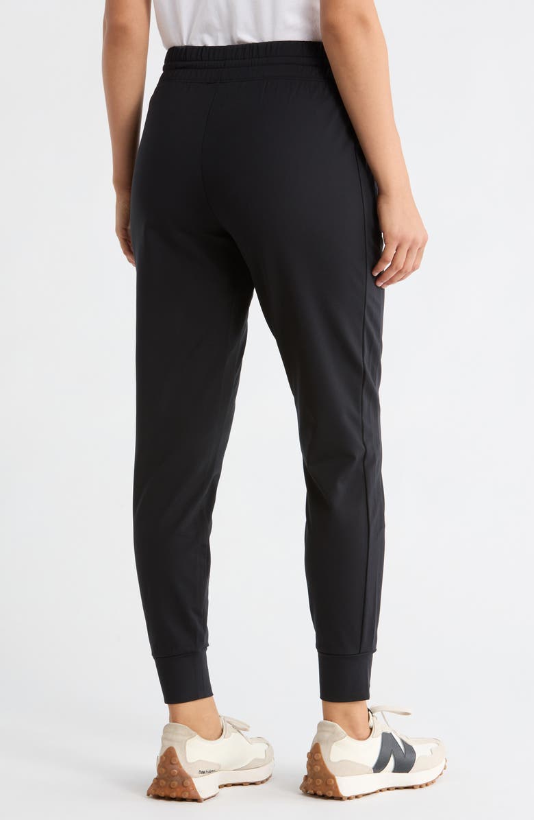 YOGALICIOUS PolarLux Maya Illusion Fleece Joggers, Alternate, color, Black