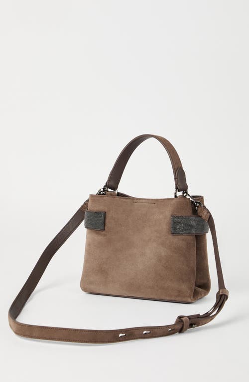 Brunello Cucinelli Small Top-handle Essence Bag In Brown