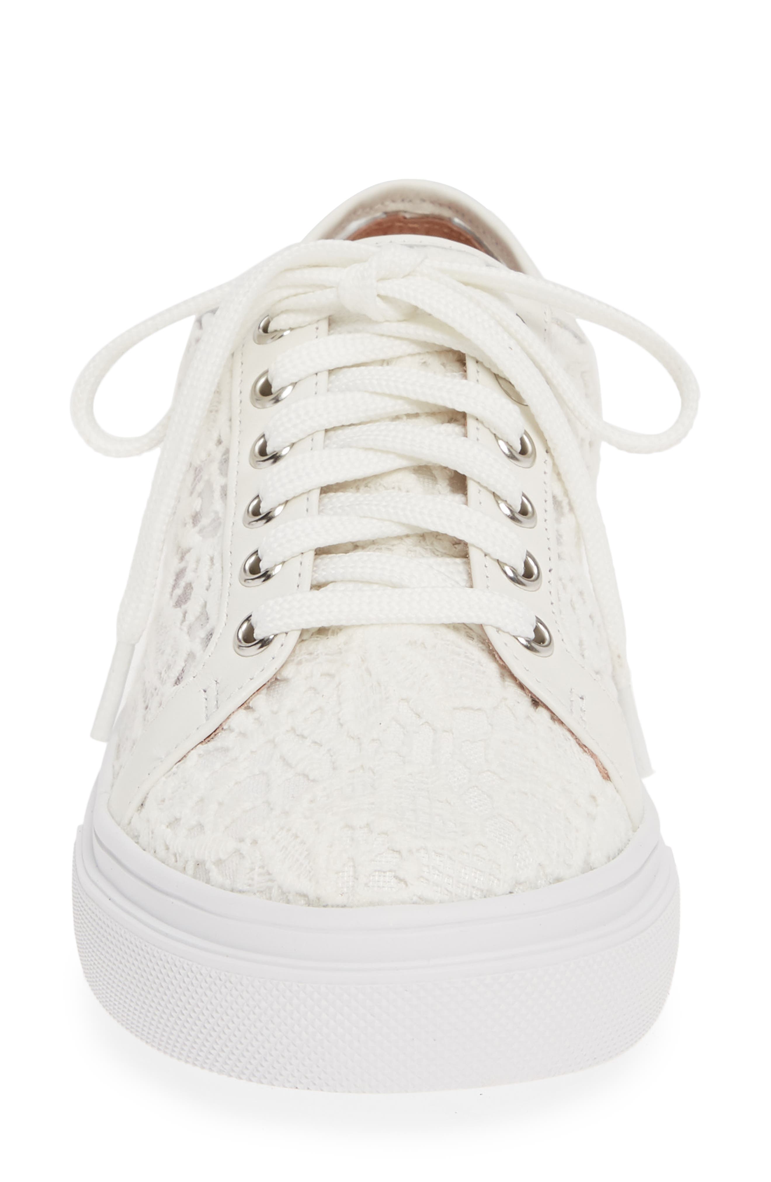 Payton Lace Sneaker, Alternate, color, WHITE CROCHET
