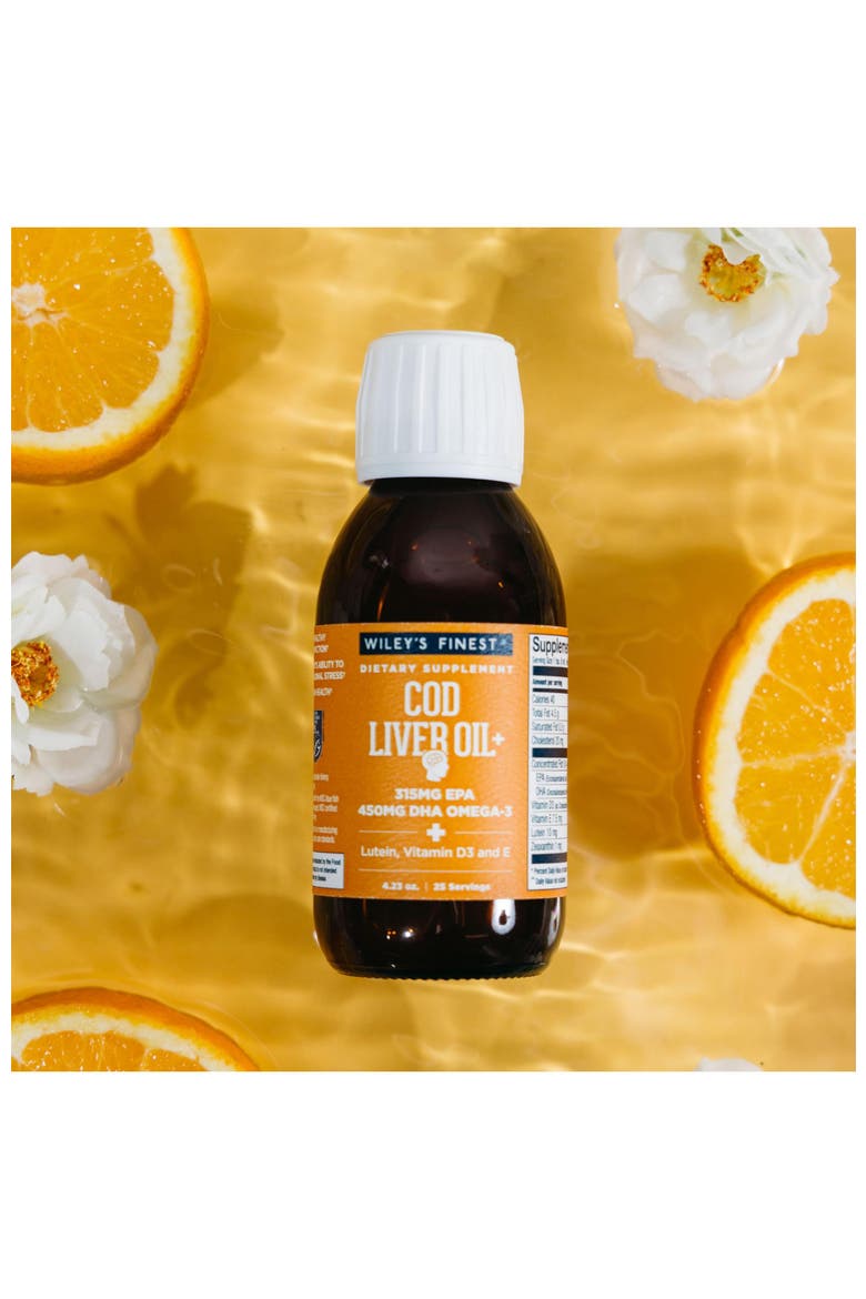 Cod Liver Oil - Orange Flavored Omega-3 Fish Oil Supplement - 765Mg(25 Servings), Alternate, color, None