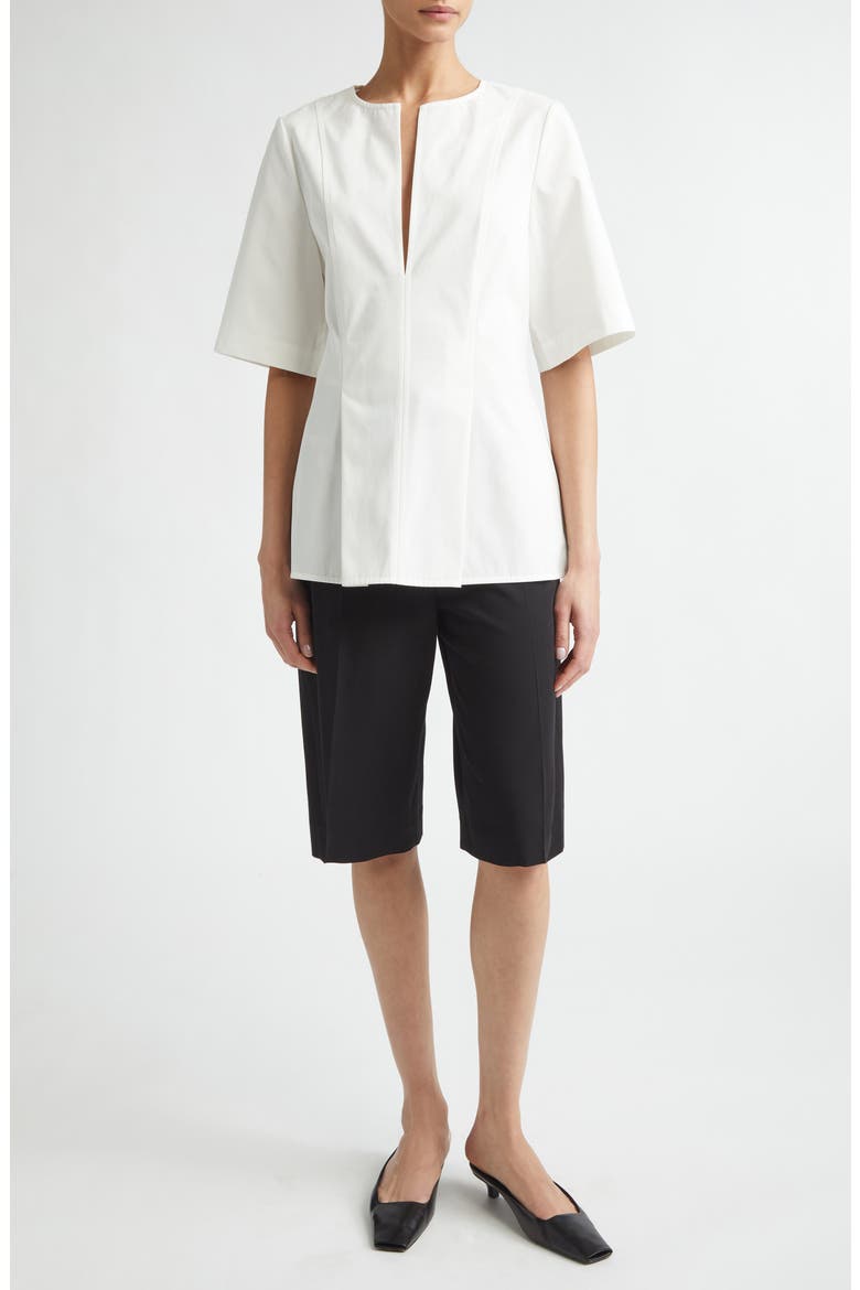 Fluid Wide Leg Shorts, Alternate, color, BLACK