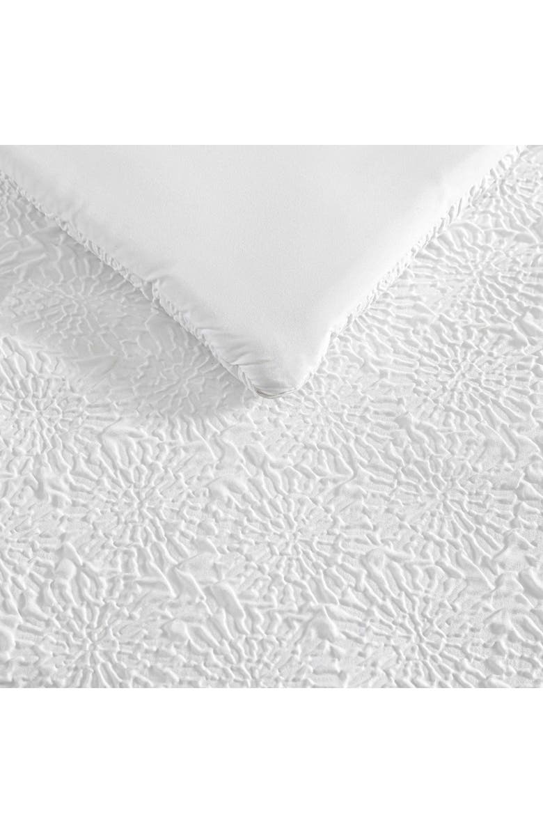 Nautica Sunflower Embossed Microfiber Comforter, Sheets & Throw Set, Alternate, color, White