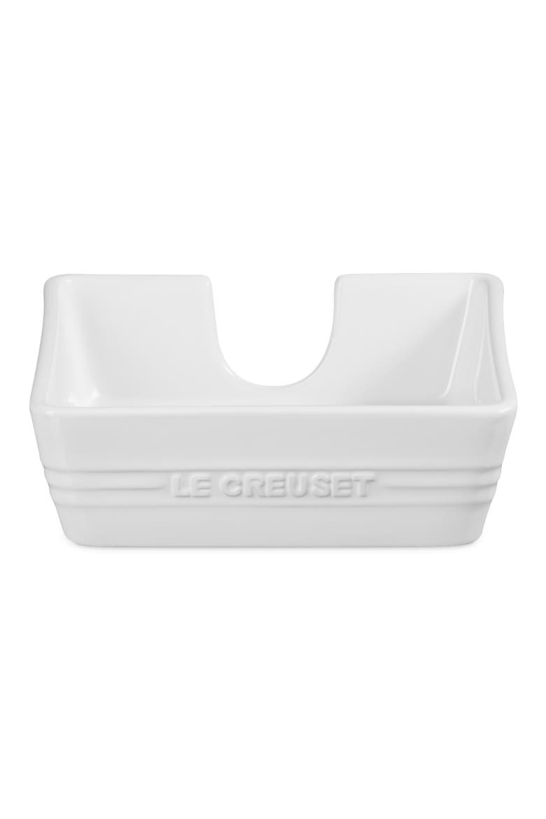 Signature Stoneware Cocktail Napkin Holder, Main, color, WHITE