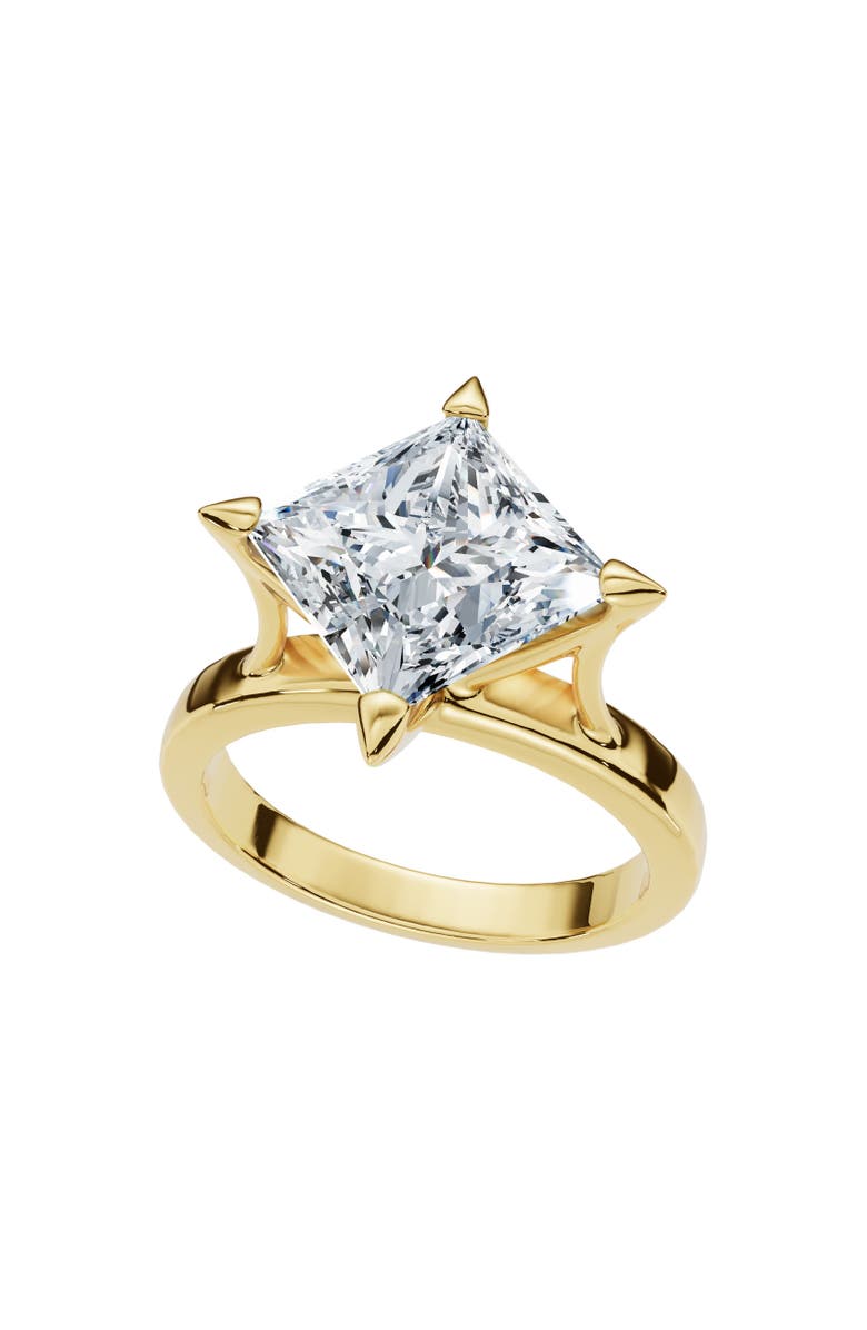 Bliss Diamond Certified 3Ct Princess Cut Diamond Solitaire Engagement Ring Lab Grown, Main, color, 