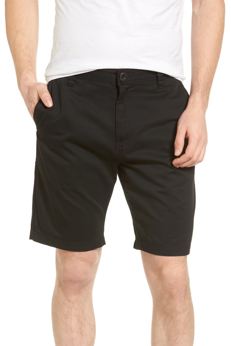 Modern Chino Shorts, Main, color, BLACK