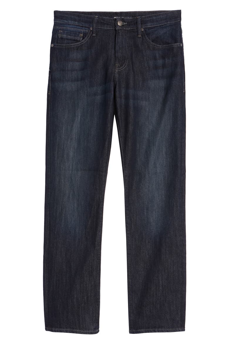 Matt Relaxed Straight Fit Jeans, Alternate, color, DARK BLUE