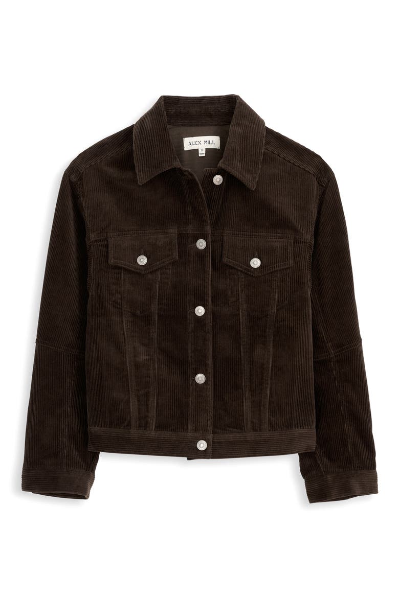 Camden Rider Corduroy Jacket, Alternate, color, CHOCOLATE