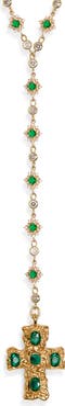 VIDAKUSH Belvedere Cross Rosary Chain Necklace