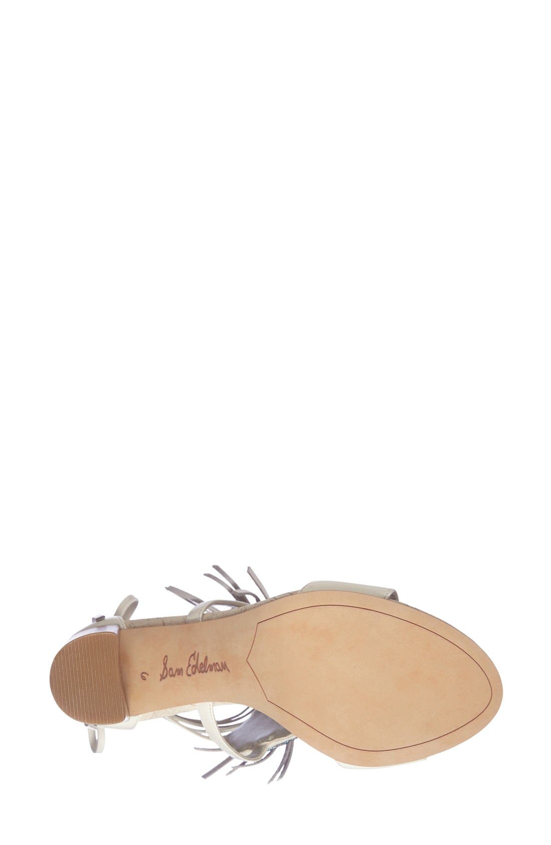 Sam Edelman 'Yvette' Beaded Fringe Sandal, Alternate, color, 