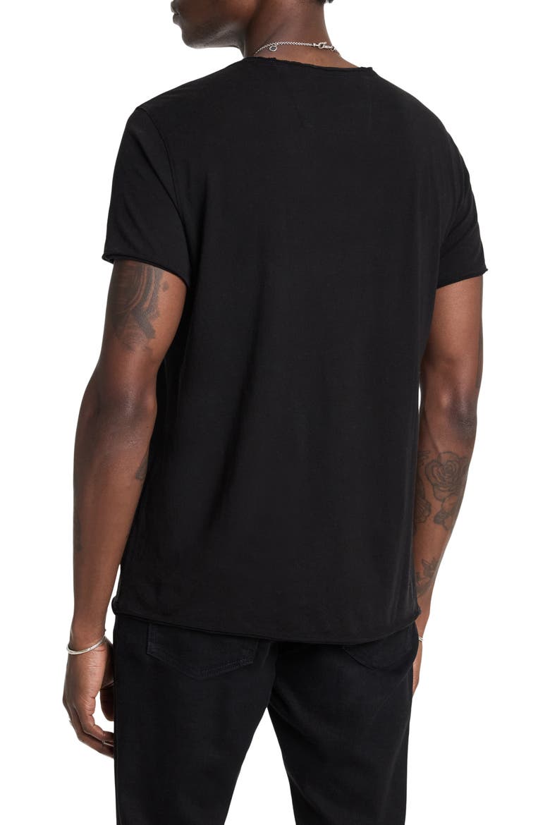 Daggers Raw Edge Graphic T-Shirt, Alternate, color, BLACK