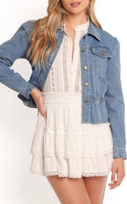 Petal & Pup Raine Denim Peplum Jacket