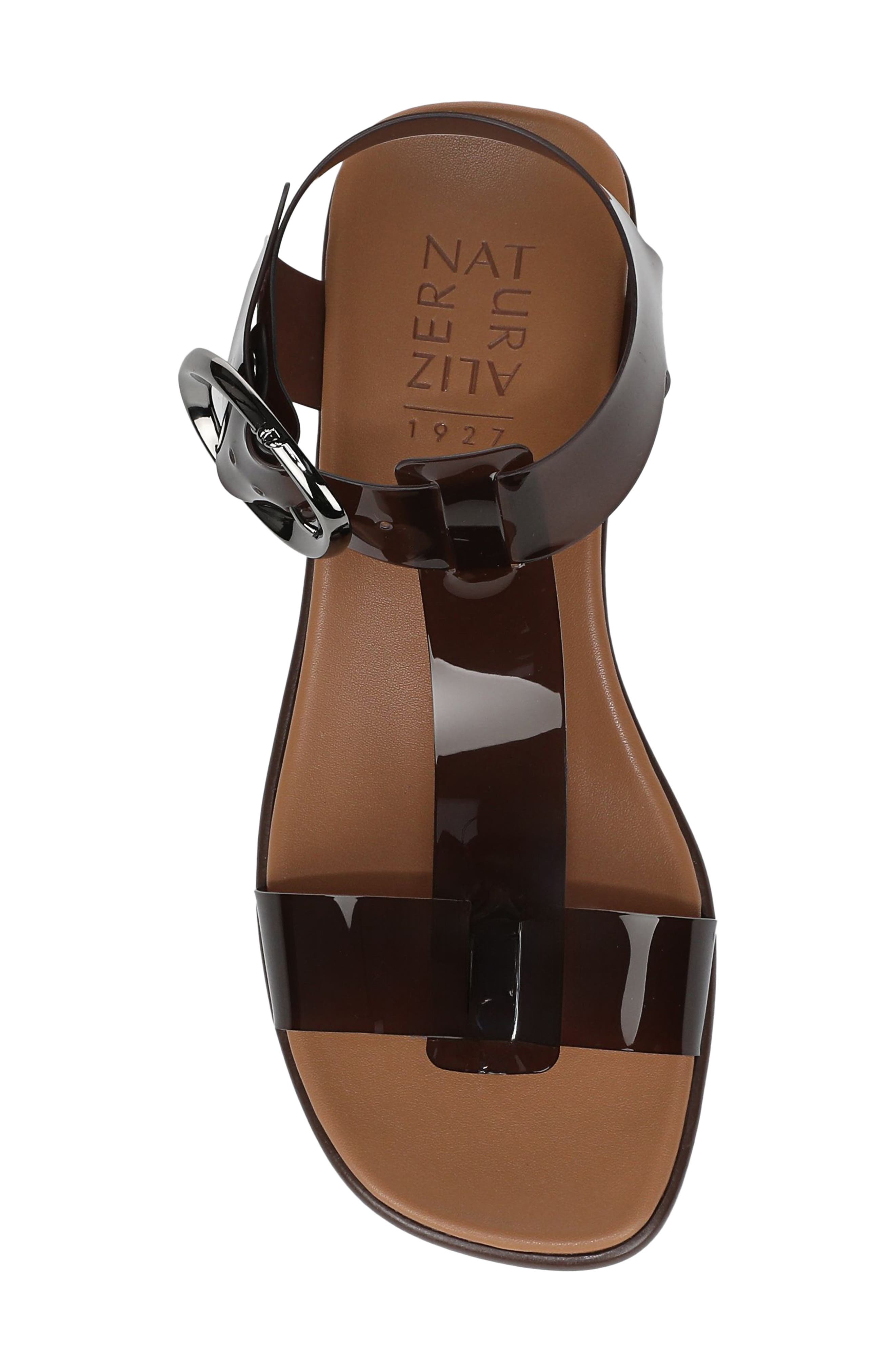 Naturalizer Brandy T-Strap Sandal, Alternate, color, Chocolate Bar Brown