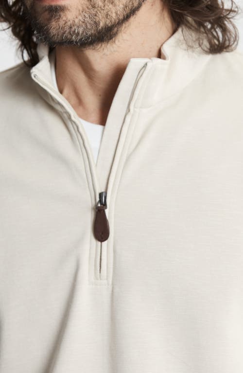 Jachs Stretch Slub Cotton Quarter Zip Pullover