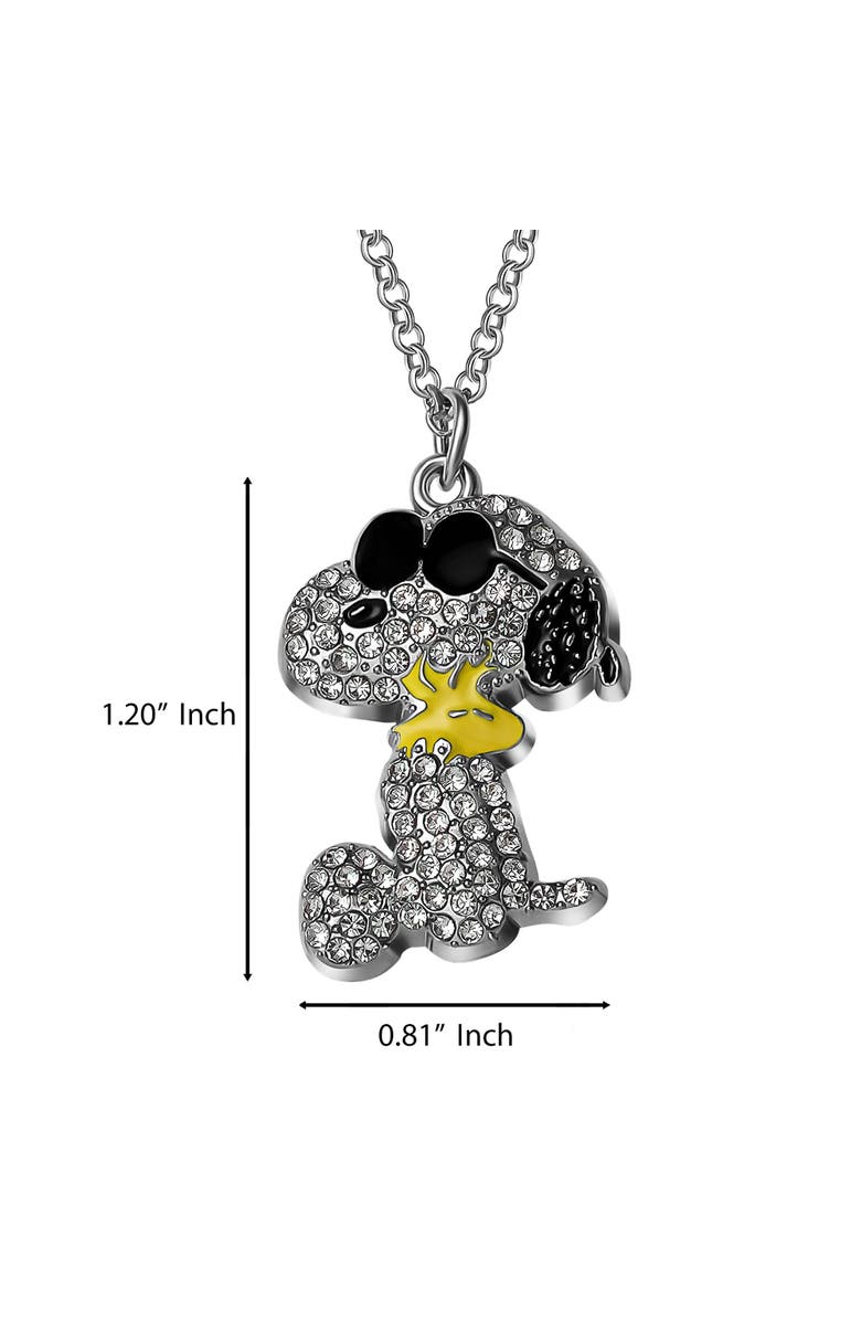 PEANUTS Joe Cool Sunglasses Necklace, Alternate, color, Silver