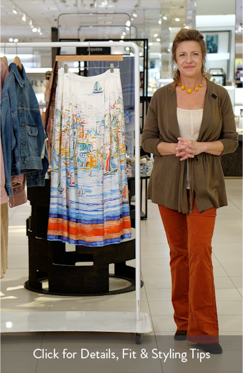 Wendy Island Sketch Maxi Skirt, sales video thumbnail