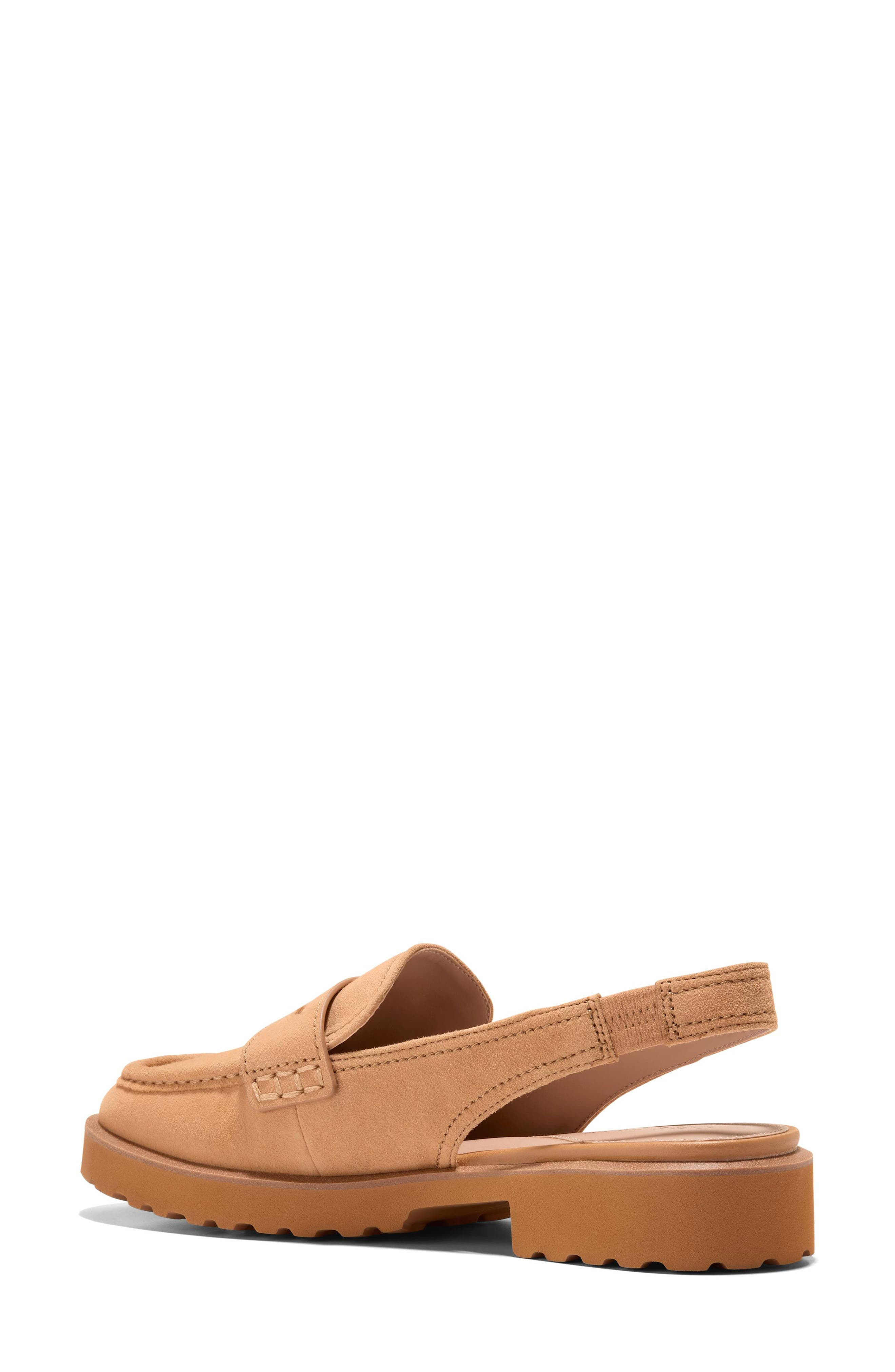 Cole Haan Gwendolyn Penny Slingback Loafer, Alternate, color, Biscuit Suede