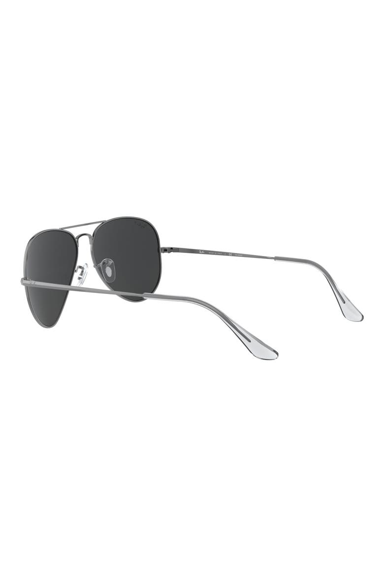 Aviator Metal II 58mm Pilot Sunglasses, Alternate, color, GUNMETAL/ BLACK