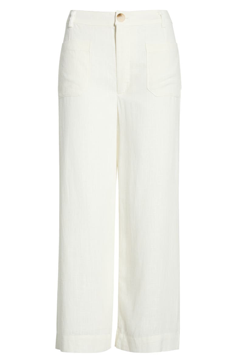 Vince Camuto Double Pocket Wide Leg Pants, Main, color, New Ivory