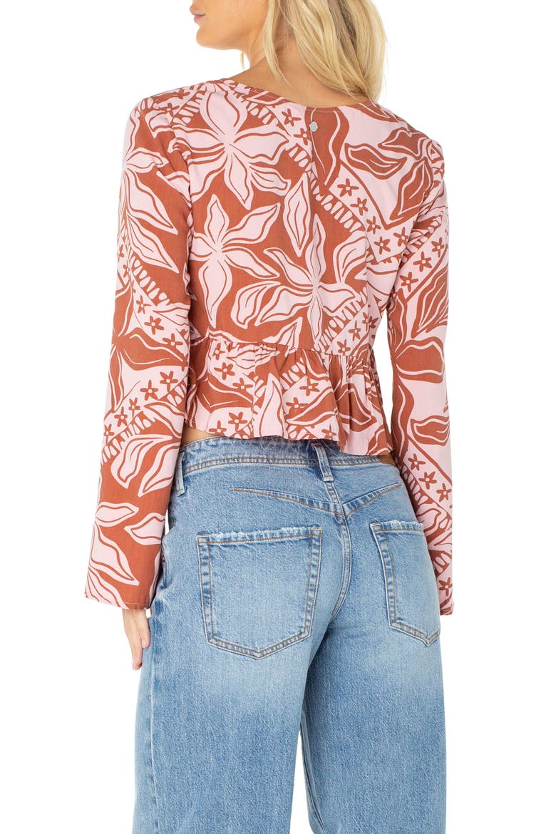 Night Sky Print Cropped Top, Alternate, color, CHUTNEY