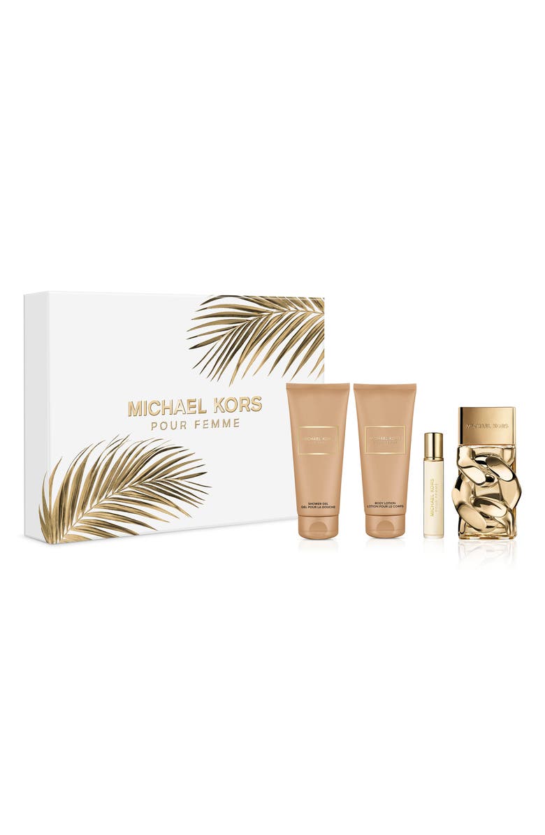 Michael Kors Pour Femme Eau de Parfum 4-Piece Gift Set $207 Value, Main, color, 