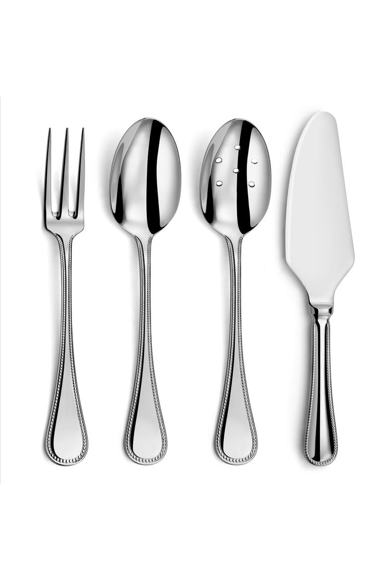 Le Perle 4 Piece Hostess Set, Main, color, STAINLESS STEEL