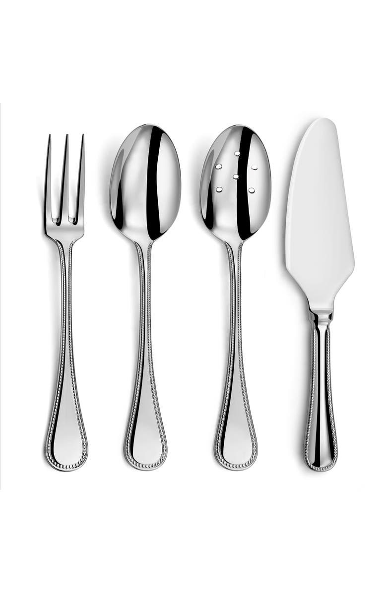 Couzon Le Perle 4 Piece Hostess Set, Main, color, Stainless Steel