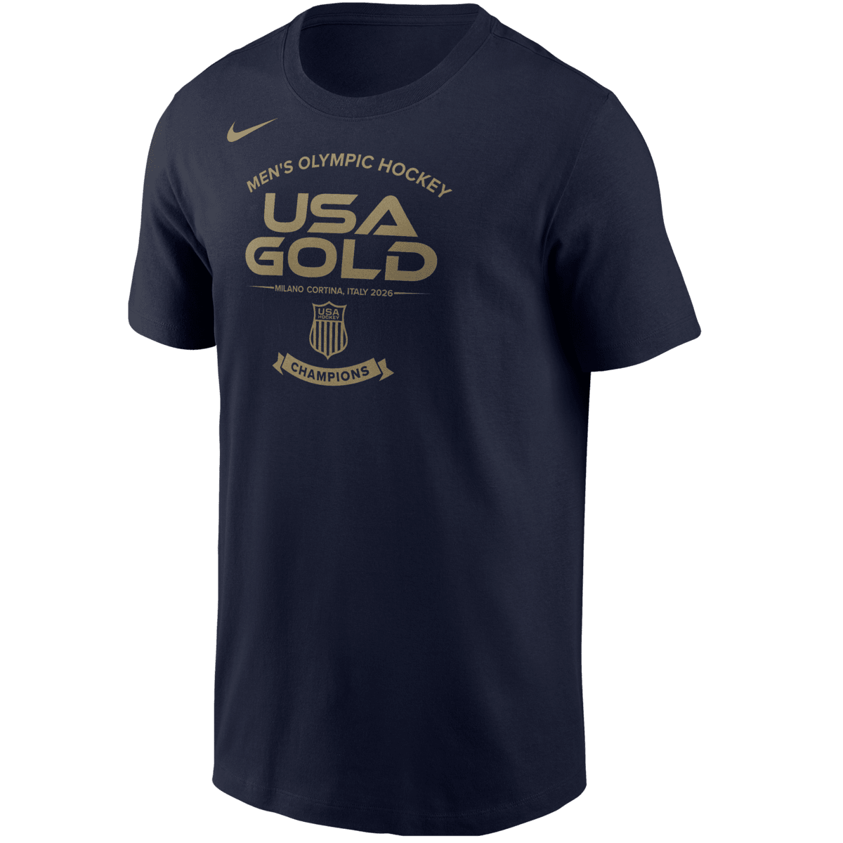 Men's Nike  Navy Men's USA Hockey 2026 Winter Olympics Gold Medal Roster T-Shirt - image 2