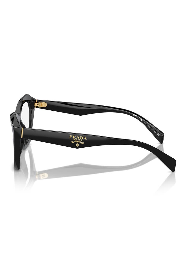 54mm Butterfly Optical Glasses, Alternate, color, BLACK