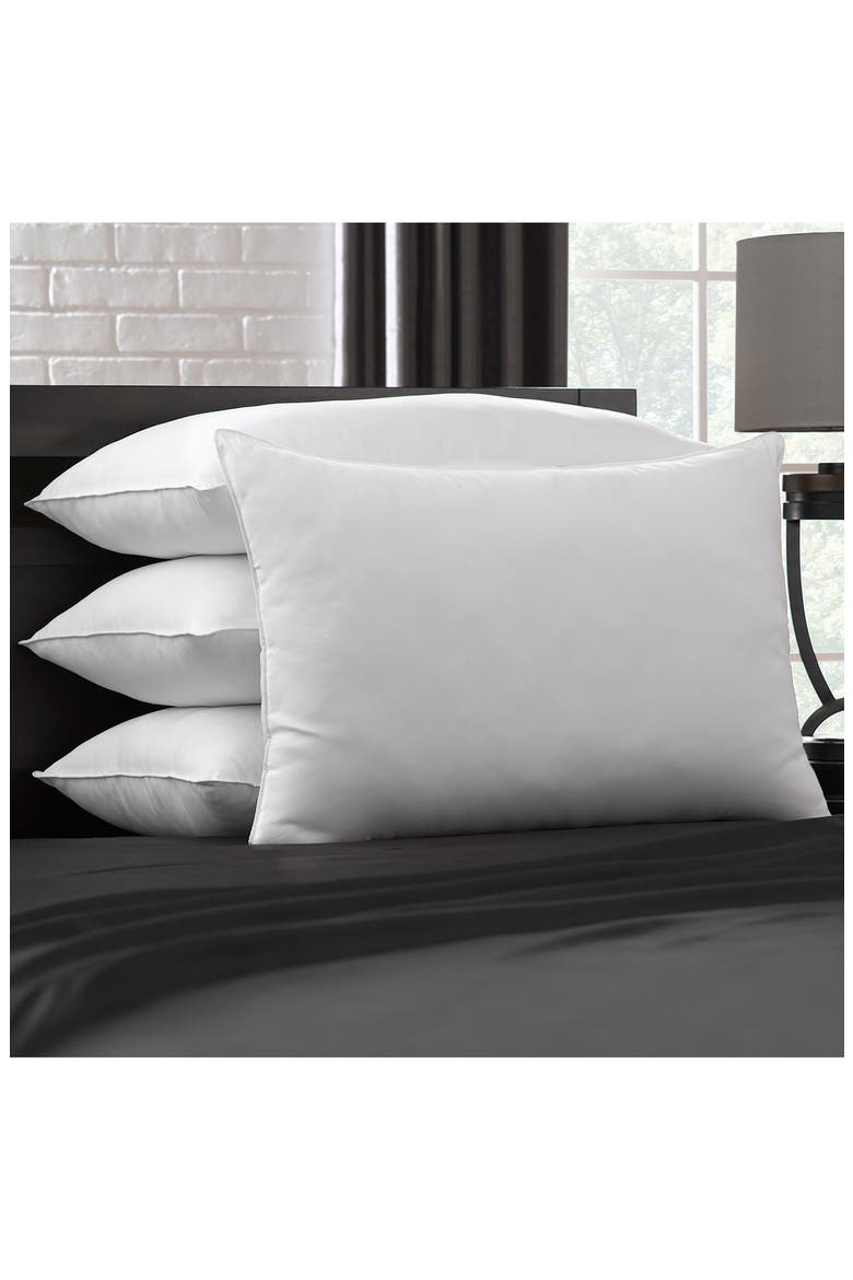 Signature Microfiber Shell Down Alternative Pillow - Pack of 4, Alternate, color, WHITE