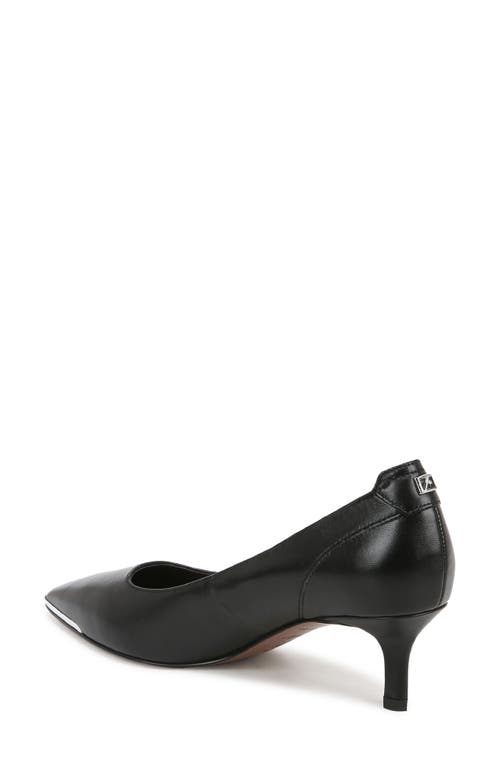 Franco Sarto Kalsa Womens Leather Pointed Toe Pumps In Black Leather