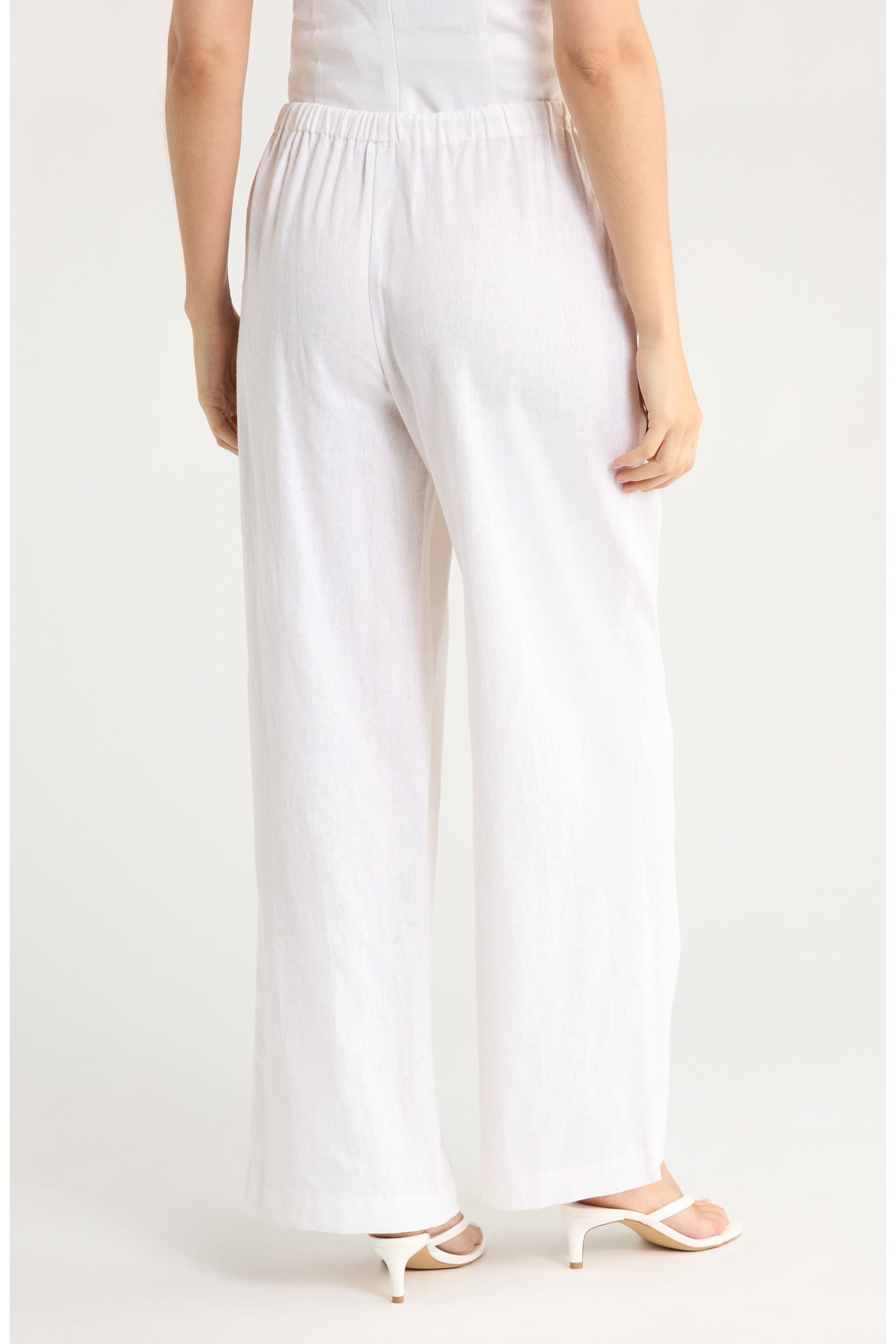 Clean Line N Rack WAYF Linen Blend Pull-On Pants (Women) | Nordstromrack