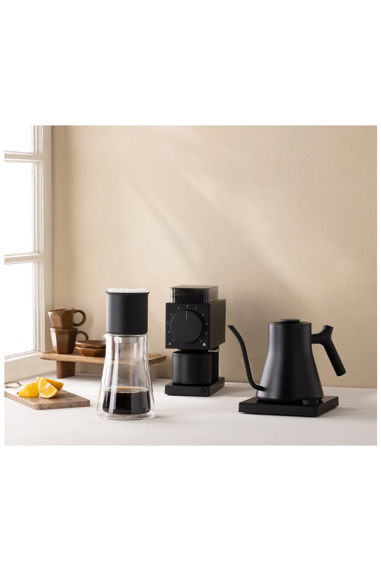 Stagg EKG Pro Studio Electric Kettle, Alternate, color, MATTE BLACK WALNUT