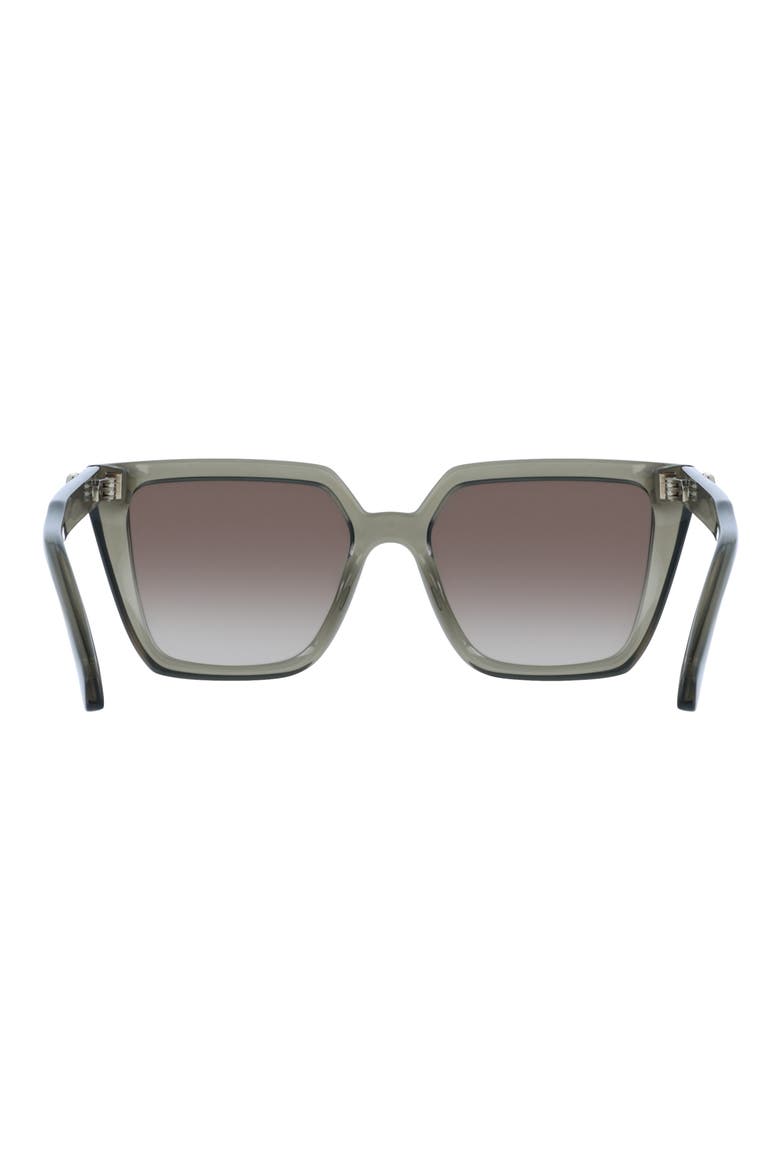 54mm Modified Rectangular Sunglasses, Alternate, color, TRANSPARENT KHAKI