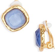 Karine Sultan Bezel Clip-On Earrings