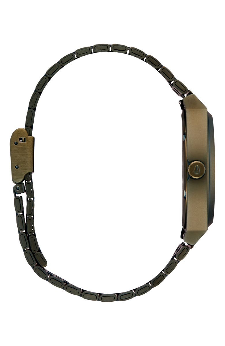 Nixon Time Teller Bracelet Watch, 37mm, Alternate, color, Dark Olive / Dark Olive