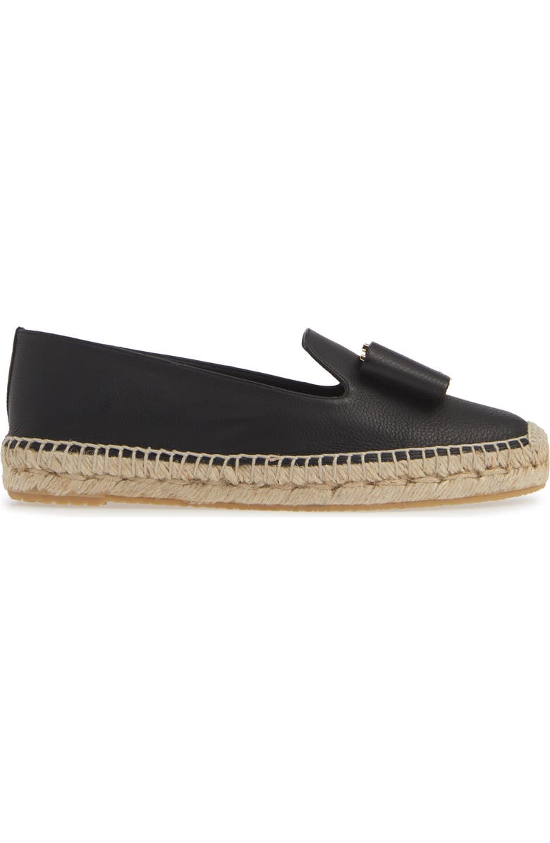 FERRAGAMO Salvatore Ferragamo Sannio Bow Espadrille Flat, Alternate, color,